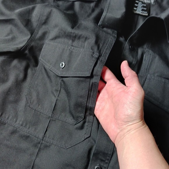 5.11 Tactical L Short Sleeve Shirt Military Utility Button Up Conceal Pockets - Picture 6 of 14